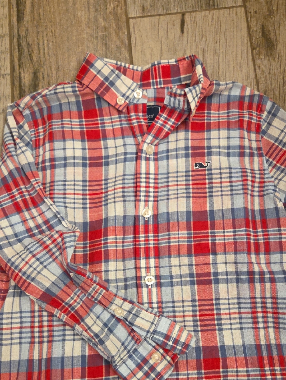 Kids Vineyard Vines Plaid Button-Up Shirt
